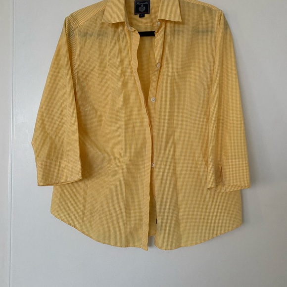 Faconnoble Yellow Button Up - Picture 3 of 3